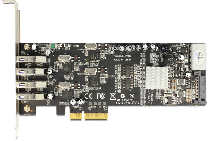 Delock 89365 PCI-Express Karte USB-A (USB 3.2 Gen 1) PCIe