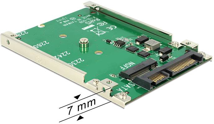 Delock 62544 Schnittstellen-Konverter [1x SATA - 1x M2, mSATA]