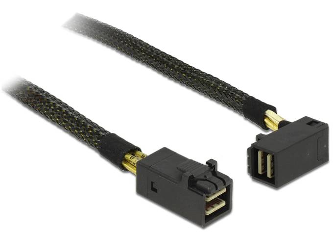 Delock Festplatten Anschlusskabel [1x Mini-SAS-Stecker (SFF-8643) - 1x Mini-SAS-Stecker (SFF-8643)] 1m Schwarz