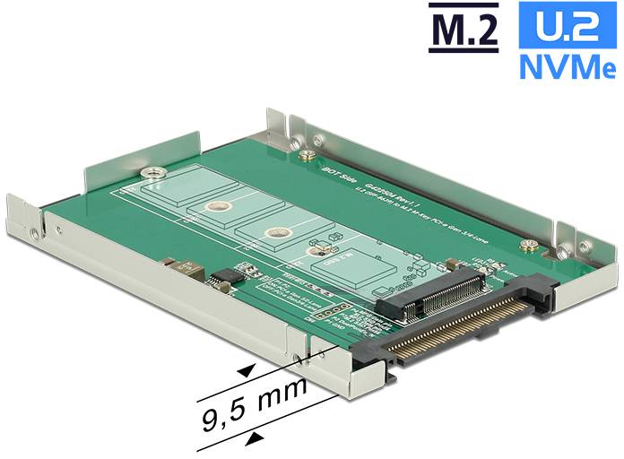 Delock 62710 Schnittstellen-Konverter [1x U.2 - 1x M2]