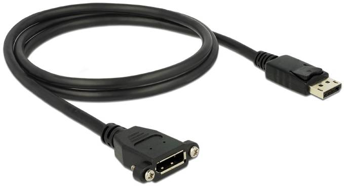 Ein DisplayPort-auf-DVI-Kabel, verwendet zum Verbinden von Computern mit Monitoren oder Projektoren.