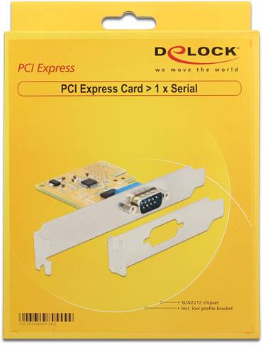 Delock 89444 PCI-Express Karte Seriell (9pol.) PCIe