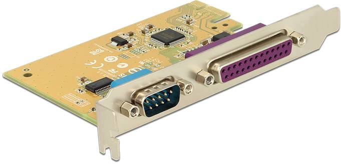 Delock 89446 PCI-Express Karte Parallel (IEEE 1284), Seriell (9pol.) PCIe