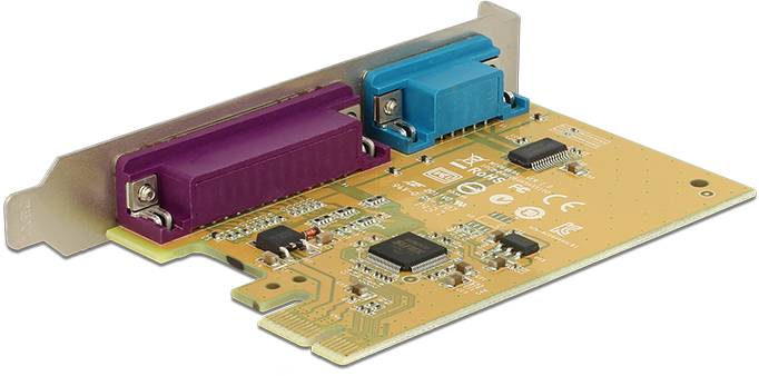 Delock 89446 PCI-Express Karte Parallel (IEEE 1284), Seriell (9pol.) PCIe