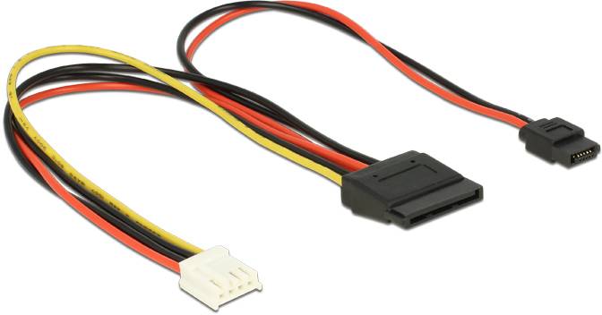 Delock Strom Anschlusskabel 24cm Mehrfarbig