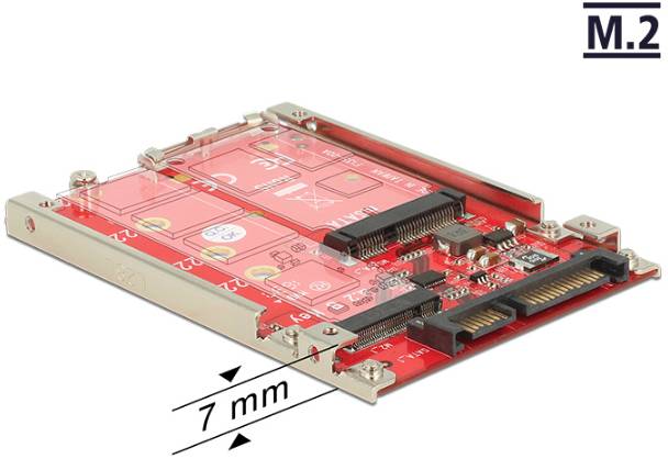 Delock 62859 Schnittstellen-Konverter [1x SATA - 1x M2, mSATA]