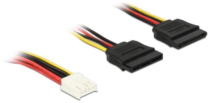 Delock Strom Anschlusskabel 30cm Mehrfarbig