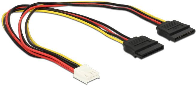 Delock Strom Anschlusskabel 30cm Mehrfarbig