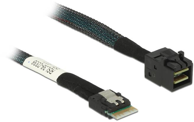 Delock Festplatten Anschlusskabel [1x Slim Port, SAS - 1x Mini-SAS-Stecker (SFF-8643)] 0.5m