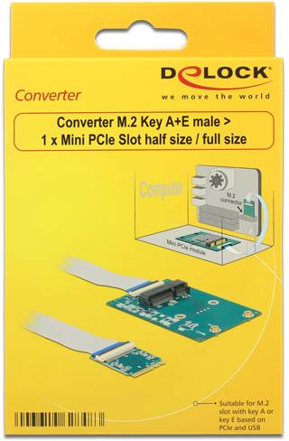 Delock 62848 Schnittstellen-Konverter [1x M2 - 1x Mini PCI]