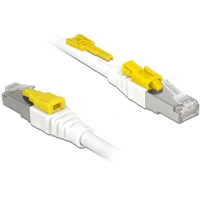 Delock 85332 RJ45 Netzwerkkabel, Patchkabel CAT 6a S/FTP 2.00m Weiß 1St. Delock 85332 RJ45 Netzwerkkabel, Patchkabel CAT 6a S/FTP 2.00m Weiß 1St.
