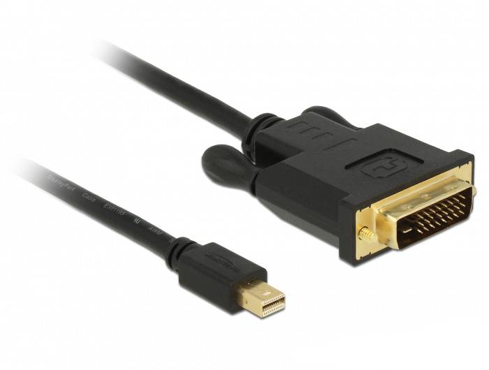 DVI-auf-Mini-DisplayPort-Kabeladapter zur Verbindung eines DVI-D-kompatiblen Geräts mit einem Mini-DisplayPort-Eingang.