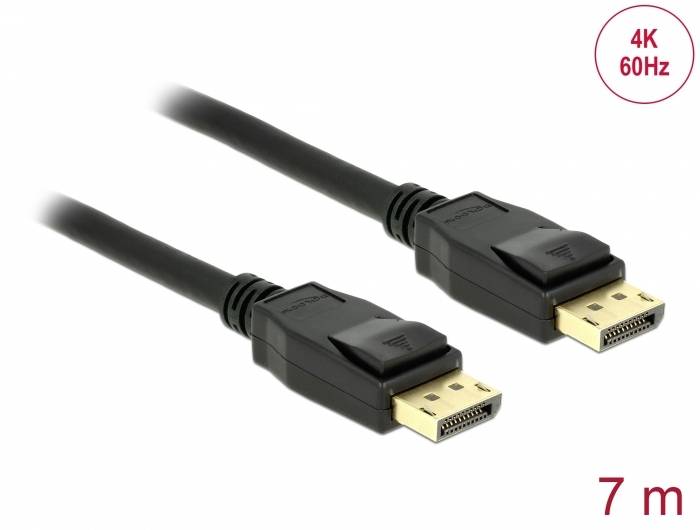 DisplayPort Kabel, 7 Meter, unterstützt 4K bei 60Hz.