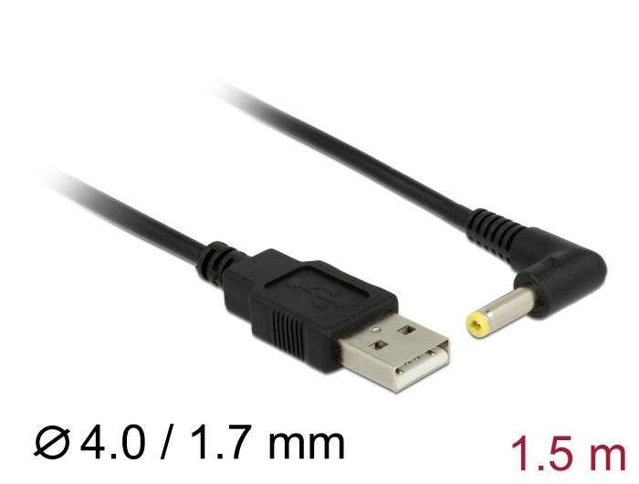 Delock Computer, Notebook Anschlusskabel [1x DC-Hohlstecker - 1x USB-A Stecker] 1.5m