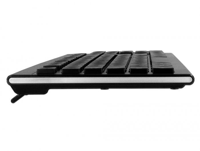 Delock 12671 Kabellos Tastatur Deutsch, QWERTZ Schwarz USB-Anschluss