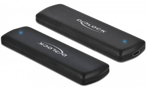 Delock 42615 Externes Gehäuse für M.2 PCIe NVMe SSD USB-C®, M.2 10 GBit/s M.2 PCIe NVMe 2280, 2260, 2242, 2230 42615