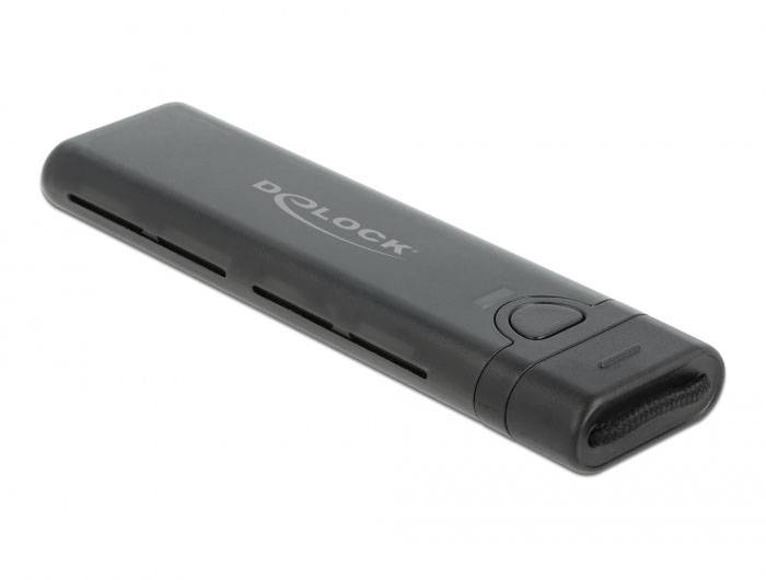 Delock 42635 Externes Gehäuse für M.2 PCIe NVMe SSD USB-C®, M.2 10 GBit/s 2260, 2230, 2242, 2280 42635