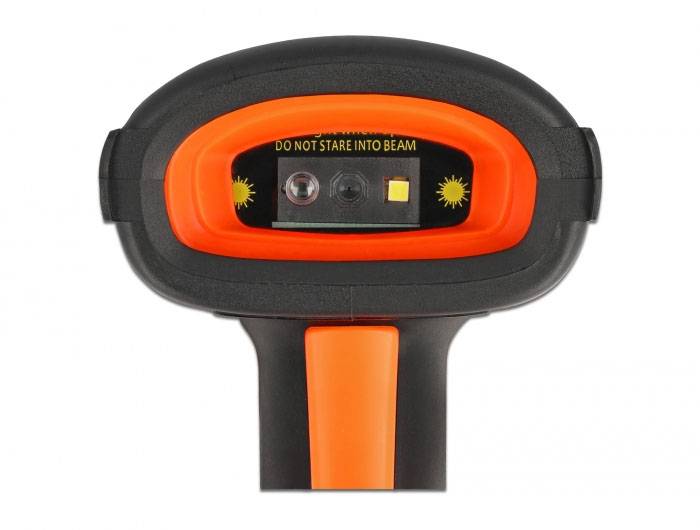 Delock 90507 2D Barcode-Scanner Bluetooth® 1D, 2D LED Schwarz, Orange Smartphone- / Tablet-Scanner