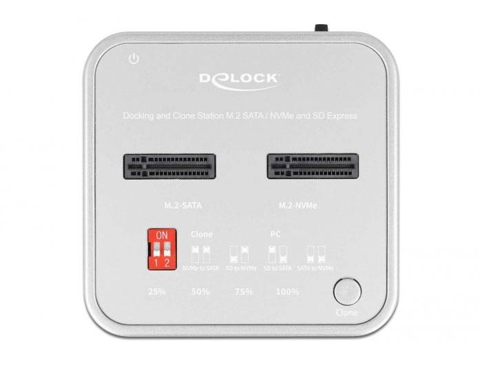 Delock 64138 USB-C®, ExpressCard Festplatten-Dockingstation mit USB Hub