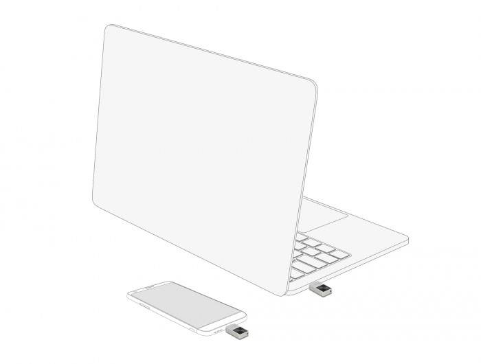 Delock 54082 USB-Stick 16GB Silber 54082 USB-C®