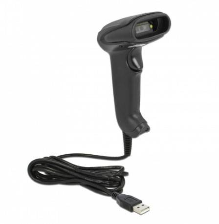 Delock 90557 2D Barcode-Scanner Kabelgebunden 1D, 2D LED Schwarz Hand-Scanner