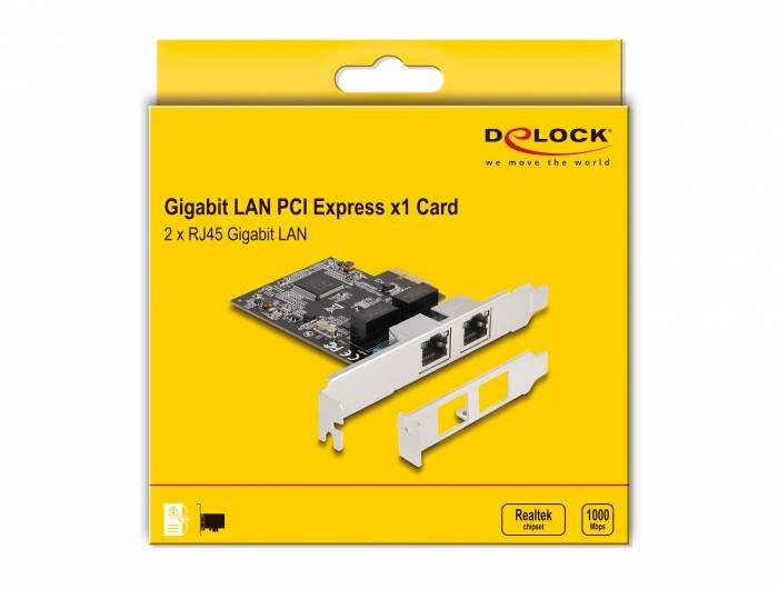 Delock 88615 PCI-Express Karte RJ45 PCIe