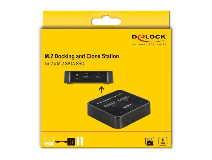 Delock 64178 USB-C® Festplatten-Dockingstation mit Clone-Funktion