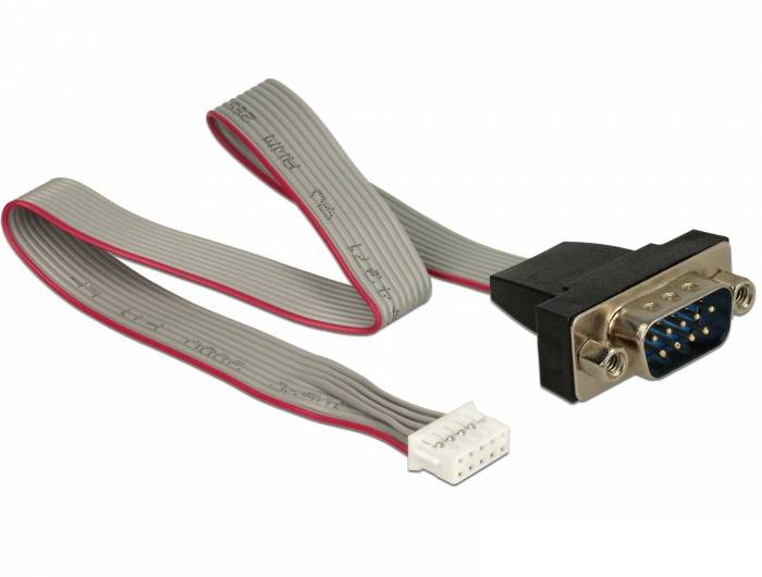 Delock Seriell Anschlusskabel [1x D-SUB-Stecker 9pol. - 1x Buchse] 0.3m