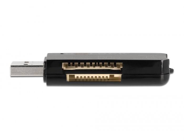 Delock 91757 Externer Speicherkartenleser USB-A Schwarz