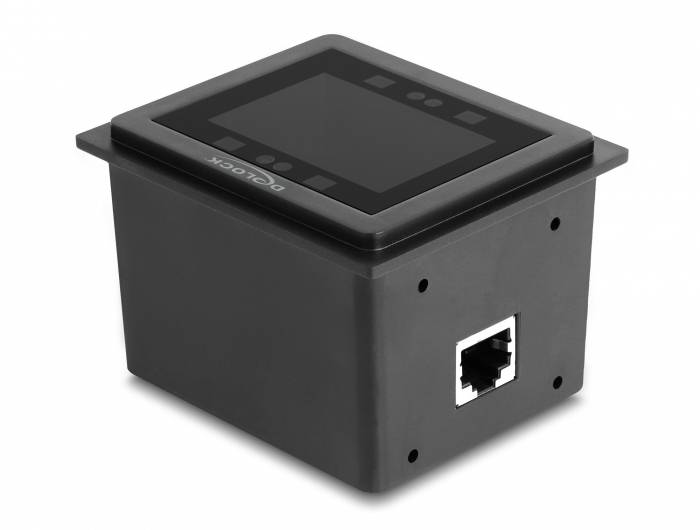 Delock 90600 2D Barcode-Scanner Kabelgebunden 2D, 1D LED Schwarz Einbau-Scanner