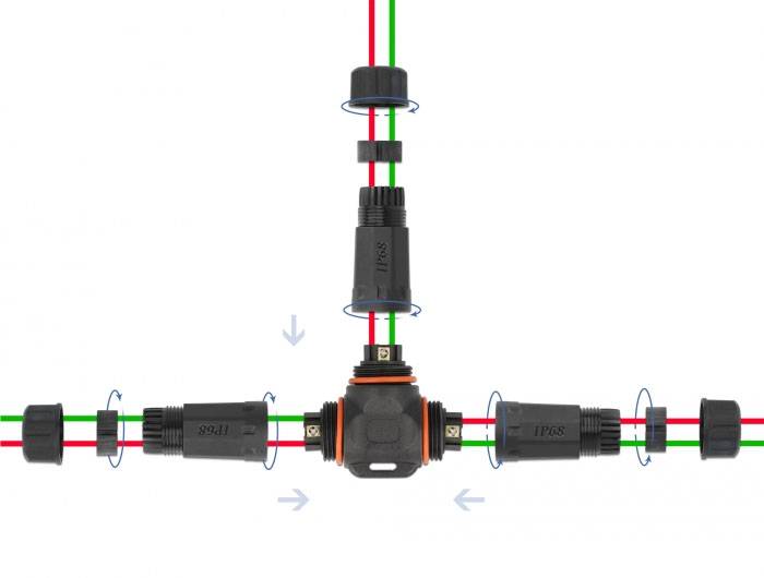 Delock 86916 Kabelverbinder (L x B x H) 114 x 25 x 25mm 1St.