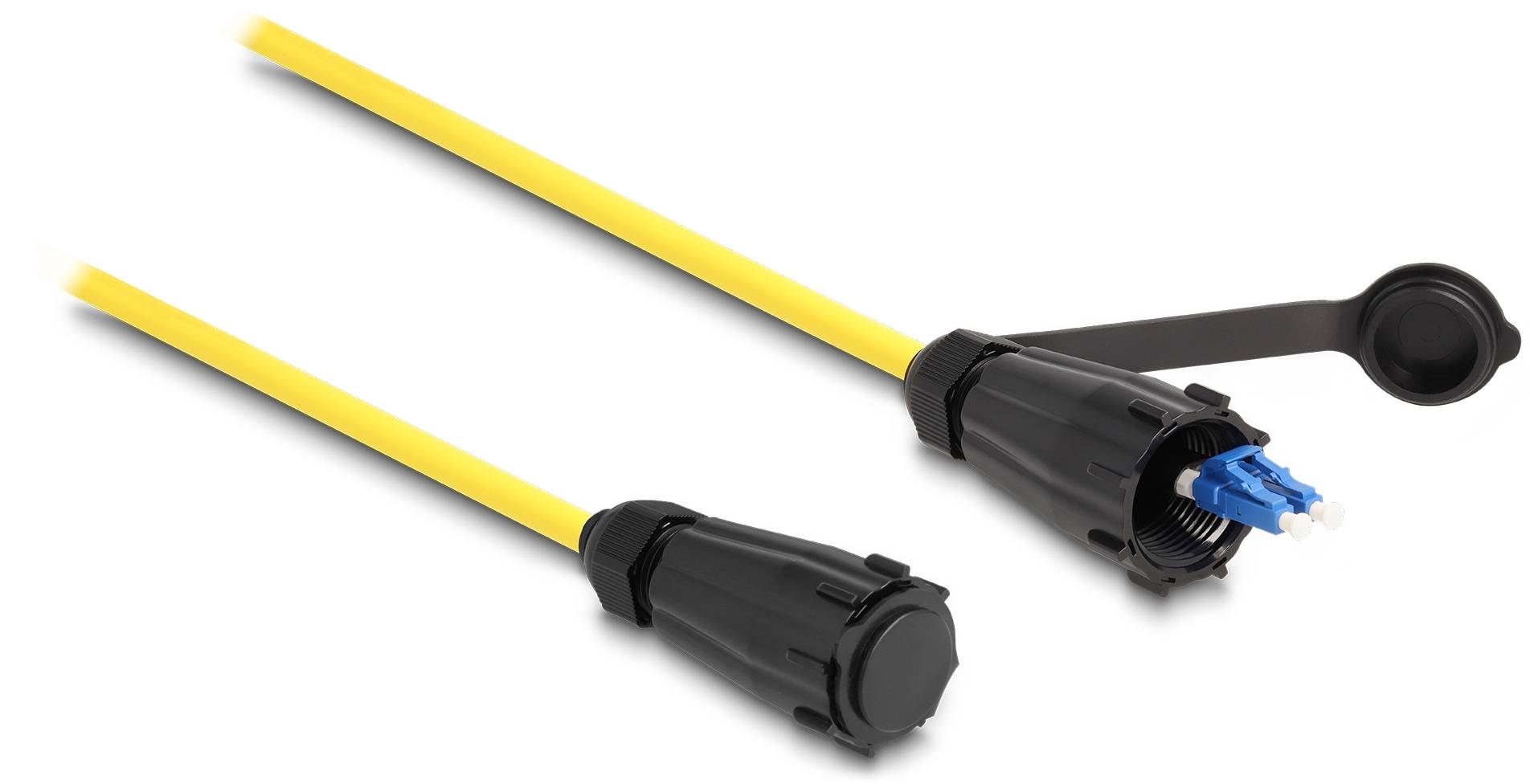 Delock 87887 Glasfaser LWL Anschlusskabel 1m Gelb [1x LC-Stecker - 1x LC-Stecker] 9/125 µ Singlemode