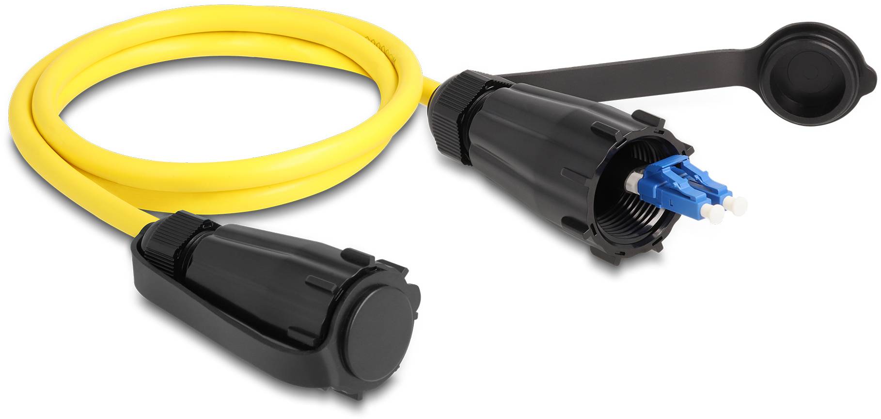 Delock 87887 Glasfaser LWL Anschlusskabel 1m Gelb [1x LC-Stecker - 1x LC-Stecker] 9/125 µ Singlemode