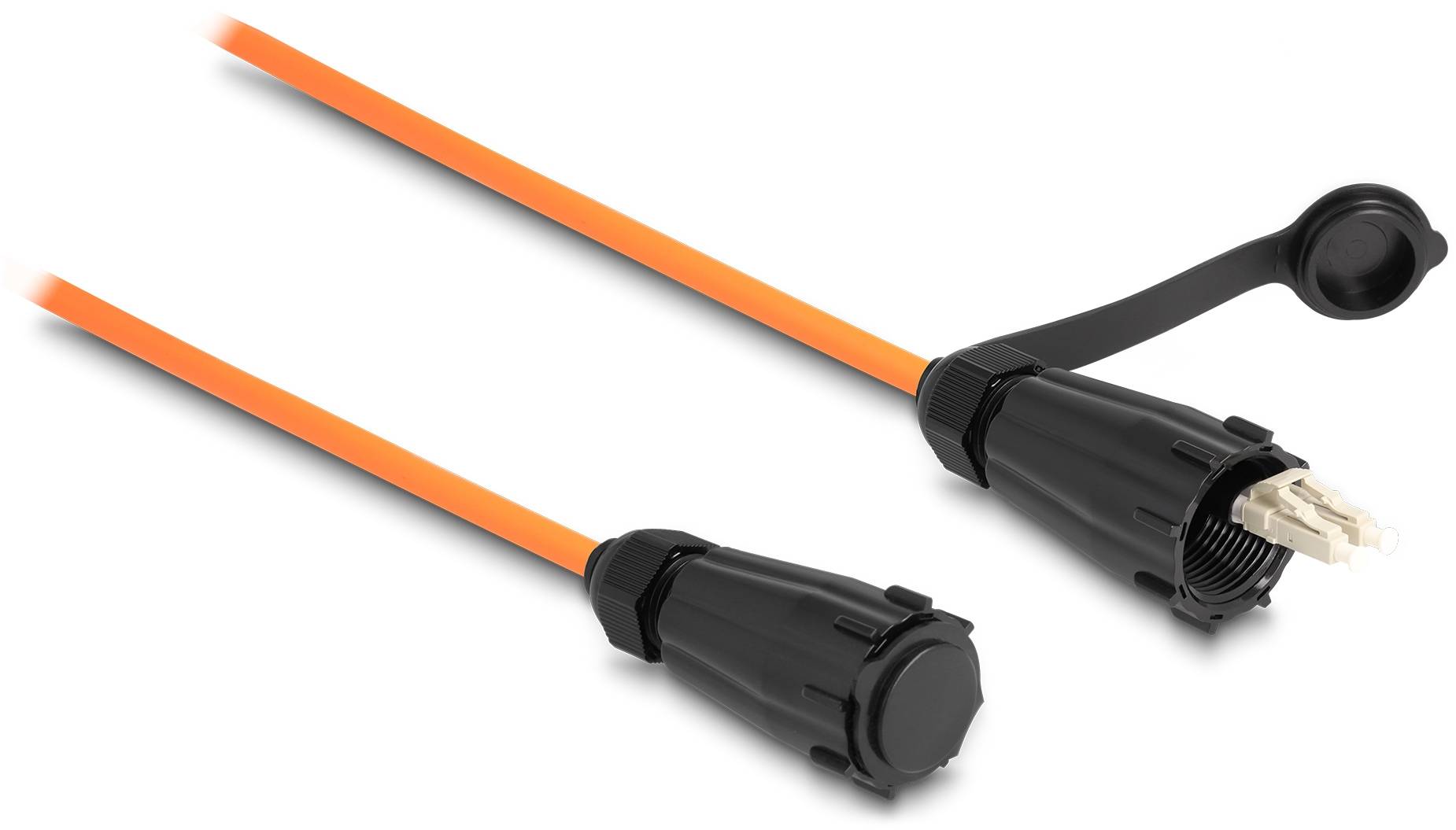 Delock 87888 Glasfaser LWL Anschlusskabel 3m Orange [1x LC-Stecker - 1x LC-Stecker] 50/125 µ Multimode OM2