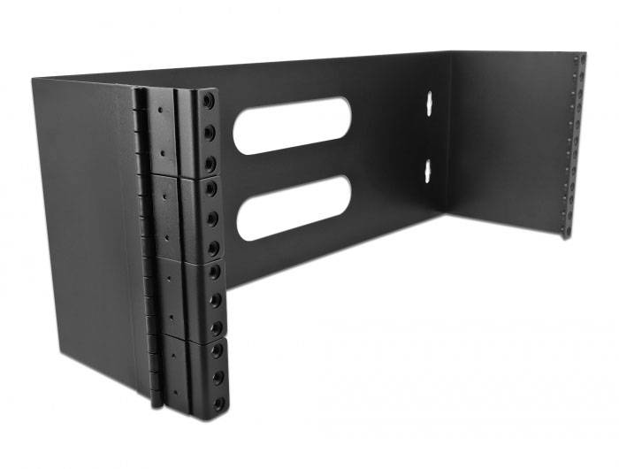 Delock 43317 19 Zoll Wandhalterung 4 HE Schwarz