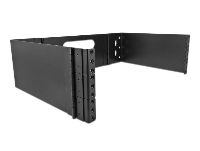 Delock 43377 19 Zoll Wandhalterung 3 HE Schwarz