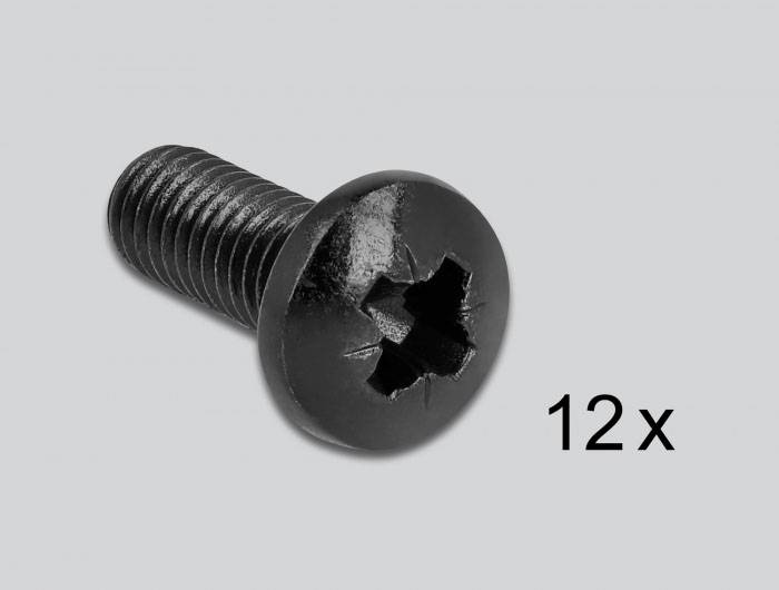 Delock 43377 19 Zoll Wandhalterung 3 HE Schwarz