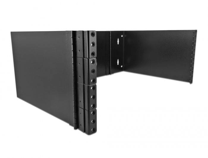 Delock 43378 19 Zoll Wandhalterung 4 HE Geeignet für Schranktiefe: 300mm Schwarz