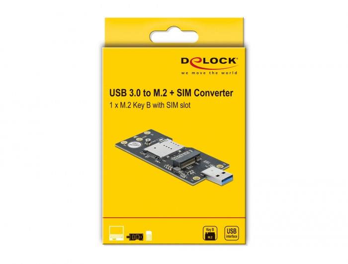 Delock 63166 Schnittstellen-Konverter [1x USB 3.0 - 1x M2]
