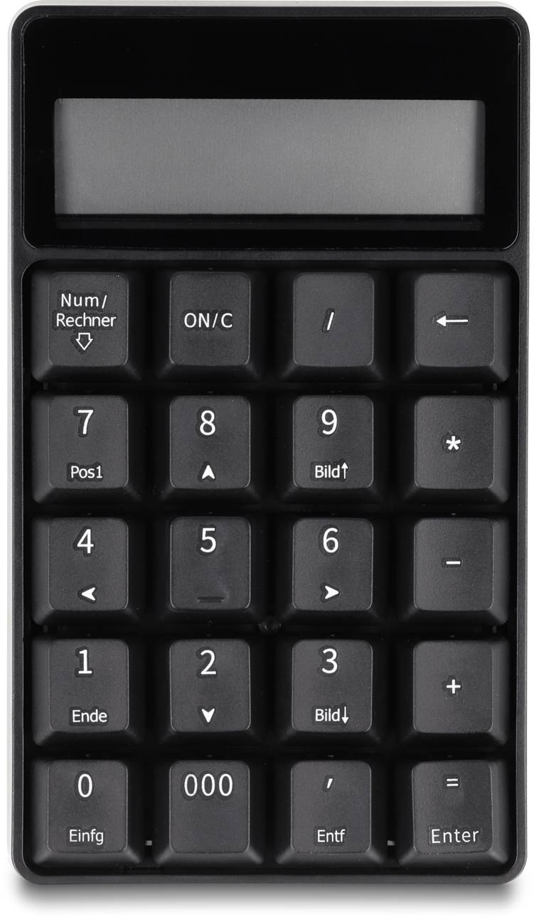 Delock 12113 Bluetooth® Nummernblock 19" Anwendungen Schwarz