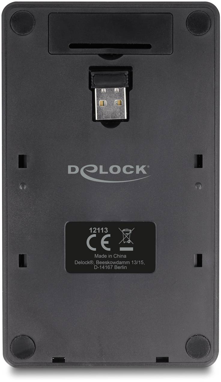 Delock 12113 Bluetooth® Nummernblock 19" Anwendungen Schwarz