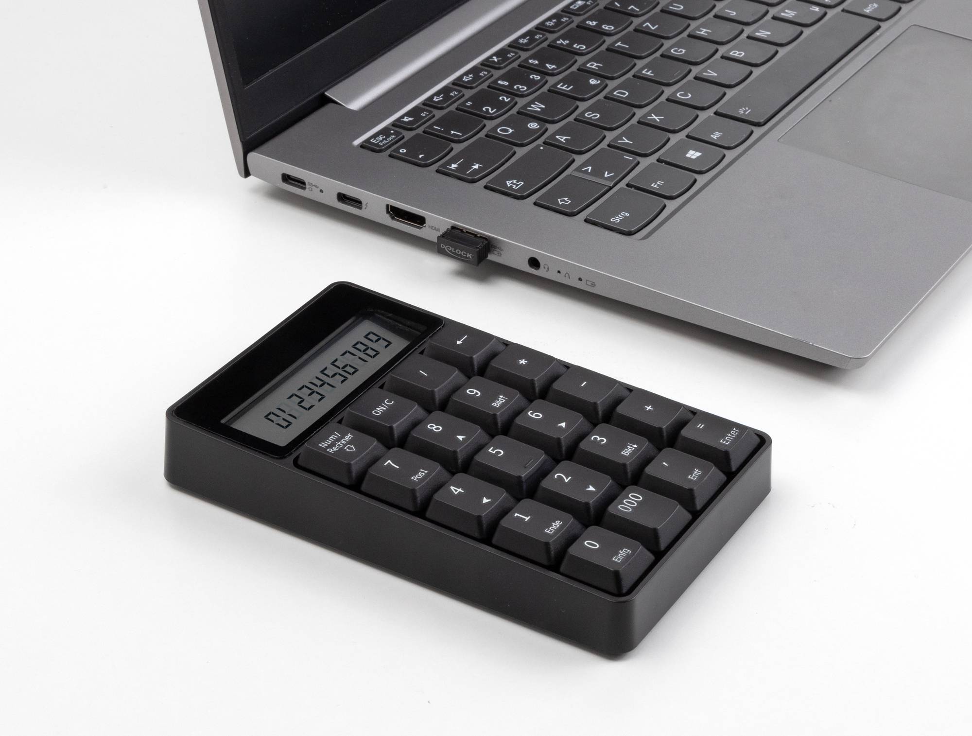 Delock 12113 Bluetooth® Nummernblock 19" Anwendungen Schwarz