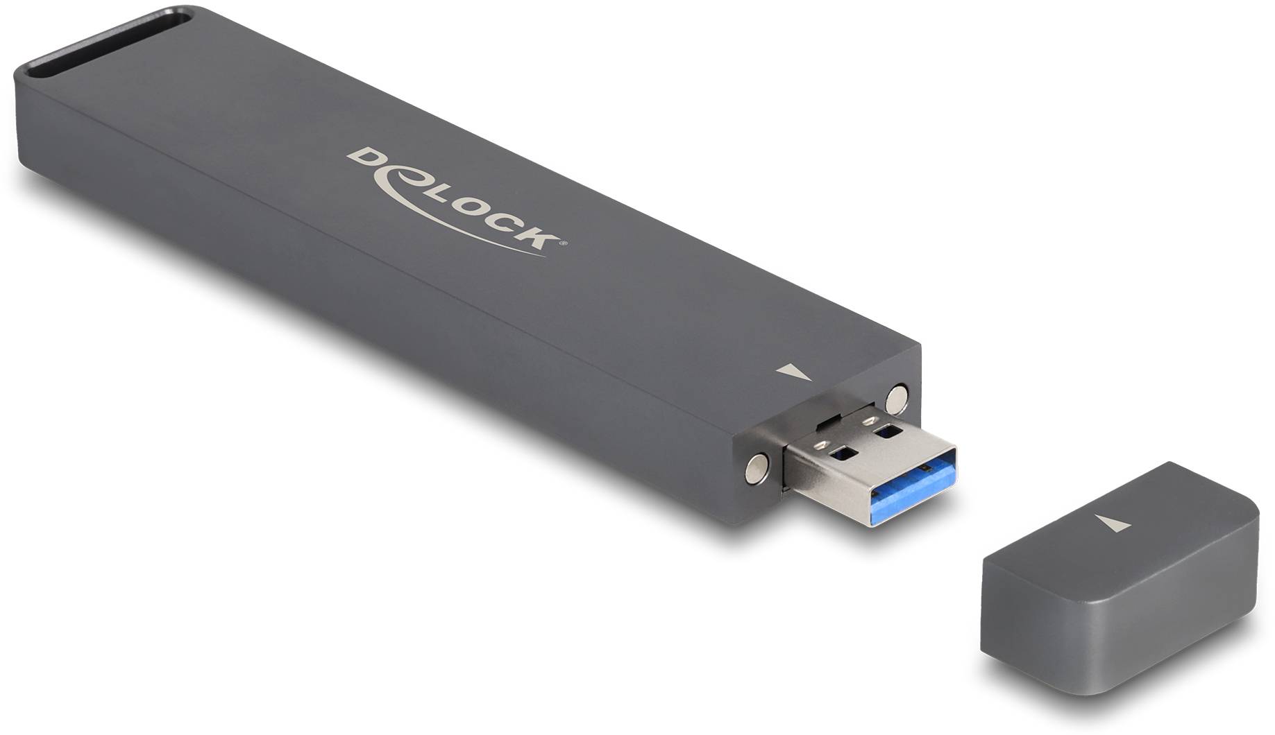 Delock 42021 Externes Gehäuse für M.2 PCIe NVMe SSD USB-A, M.2 10 GBit/s M.2 PCIe NVMe 2280, 2260, 2242, 2230 42021