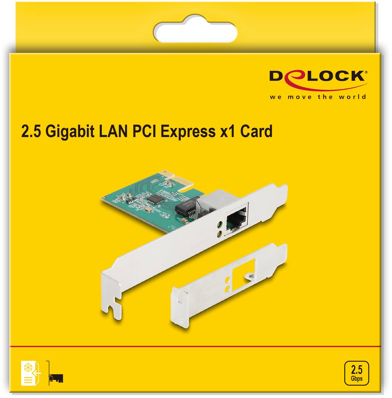 Delock 88100 PCI-Express Karte RJ45 PCIe