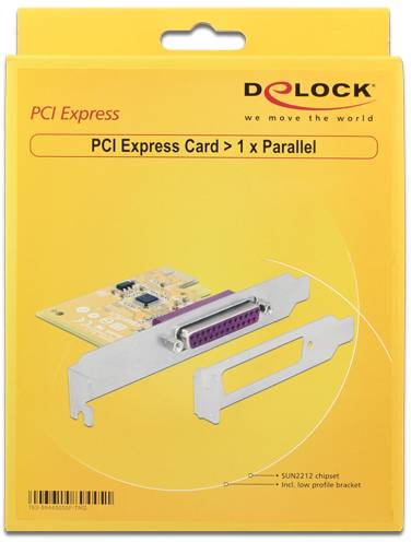 Delock 89445 PCI-Express Karte Parallel (IEEE 1284) PCIe