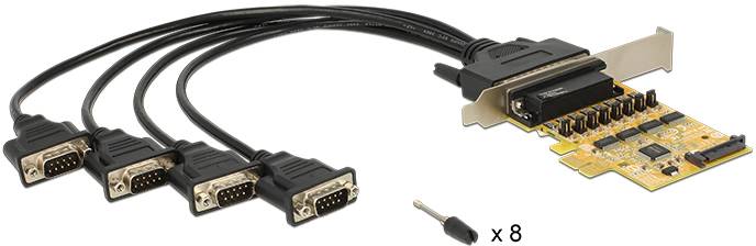 Delock 89447 PCI-Express Karte Seriell (25pol.) PCIe