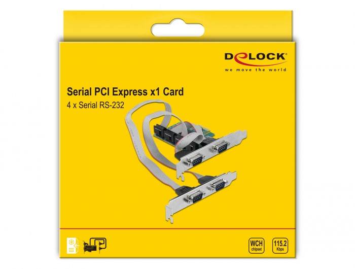 Delock 90410 PCI-Express Karte RS232 PCIe