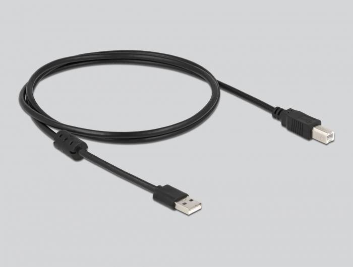 Delock 90550 2D Barcode-Scanner Kabelgebunden 2D, 1D LED Schwarz, Orange Hand-Scanner inkl. Standfuß