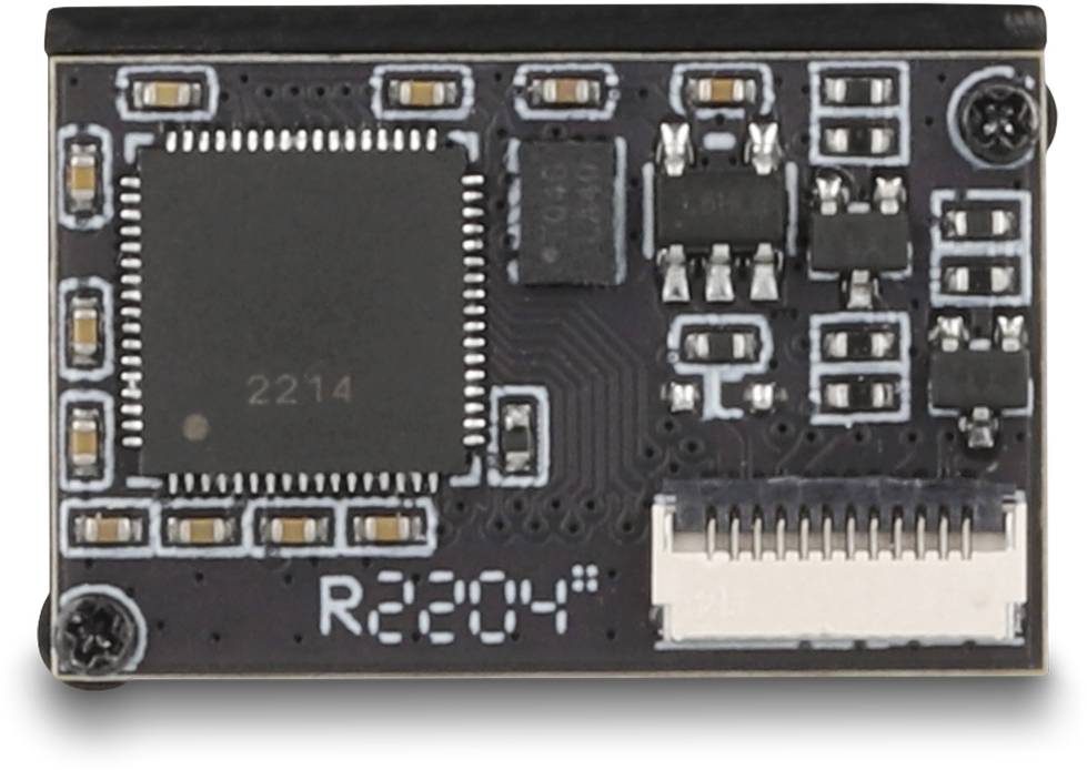 Delock 90603 2D Barcode-Scanner Kabelgebunden 1D, 2D LED Schwarz Einbau-Scanner