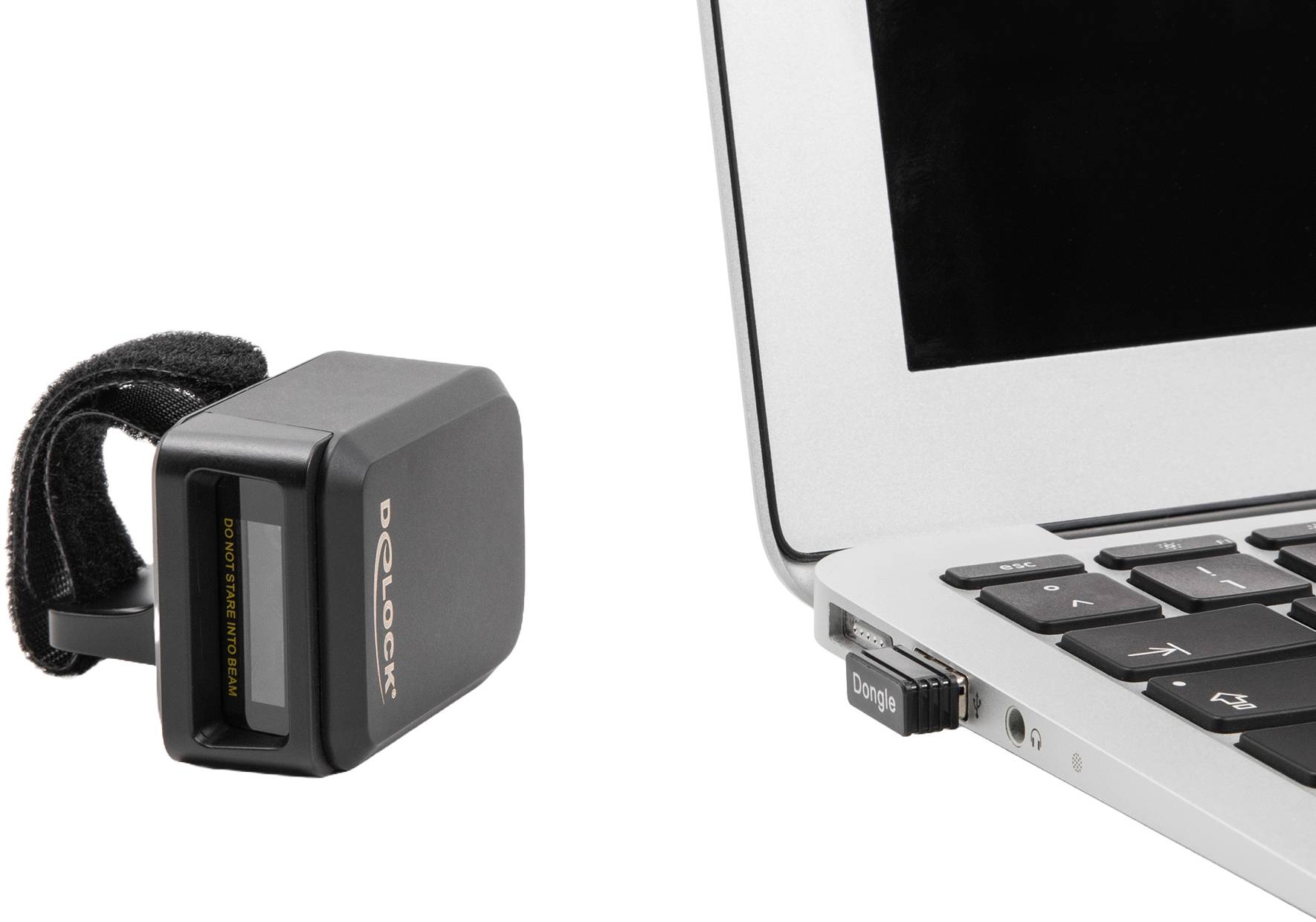 Delock 90610 2D Barcode-Scanner Kabelgebunden 1D, 2D LED Schwarz Smartphone- / Tablet-Scanner